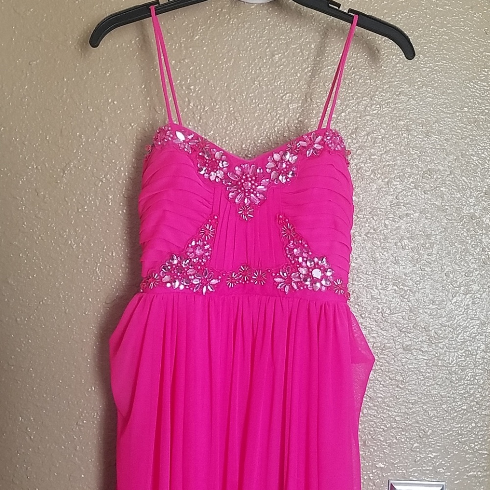 FUSHIA EVENING DRESS
